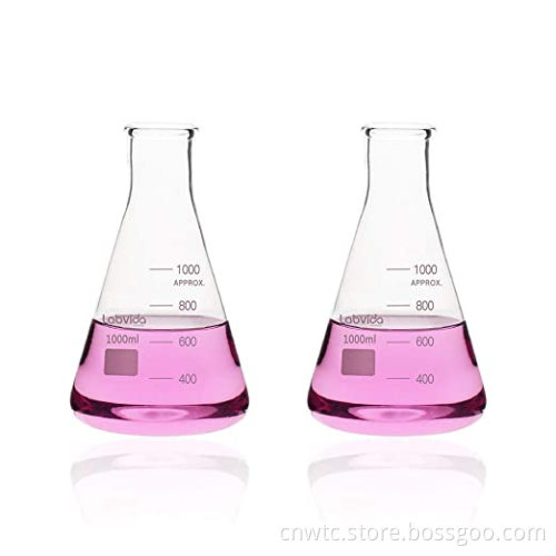 50ml Borosilicate Glass Conical Erlenmeyer Flask Bottles for Laboratory Use